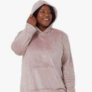 32 Degrees Heat Women's 1X/2X Hooded Lounger Lavender Purple Soft Comfy Sleep PJ